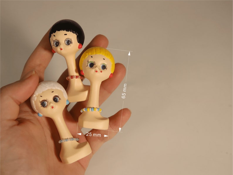 1:6 Scale Miniature Twiggy Head Rack For BJD Dolls OB11 Blythe GSC Hat Display Stand Jewelry Accessories Holder Desktop Decor
