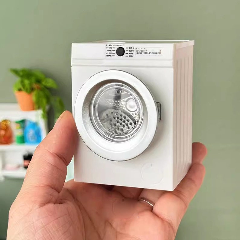 1:12 Scale Miniature Washing Machine & Water Dispenser Set - Dollhouse Appliances for BJD Blythe GSC Dolls