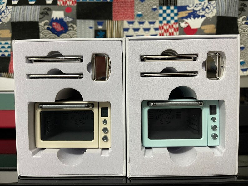 Horno eléctrico en miniatura a escala 1:6, electrodomésticos de cocina para casa de muñecas, muebles en miniatura BJD Blythe, juguetes de escritorio