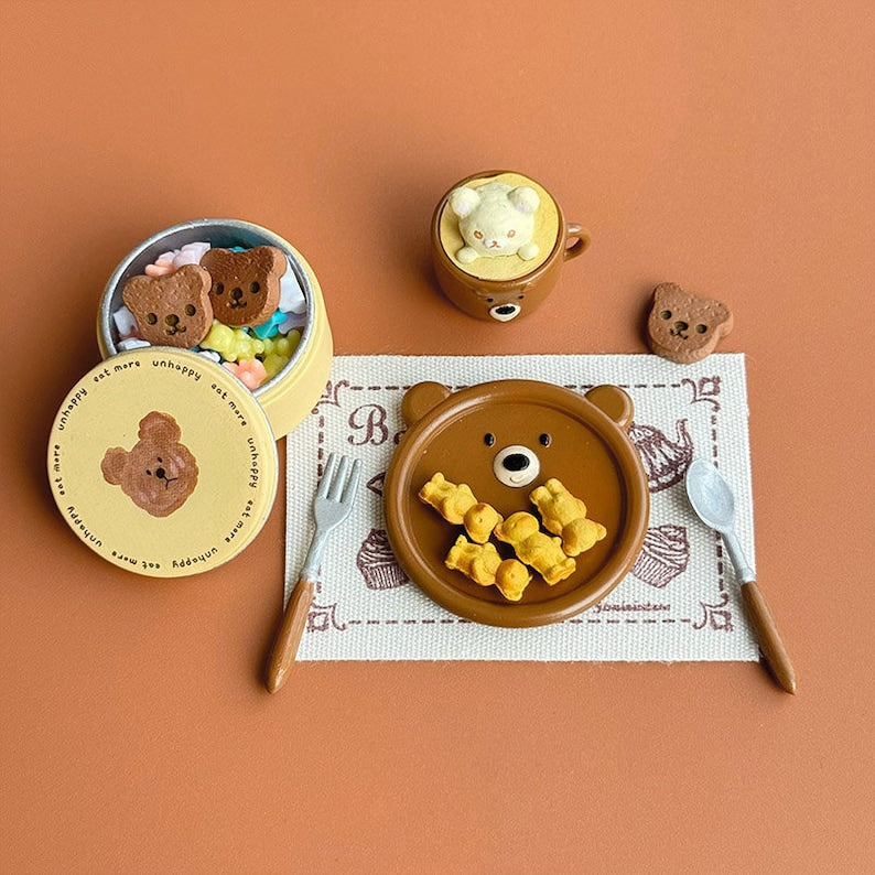 Mantel de cocina en miniatura a escala 1:6, azulejo de cerámica, accesorios para casa de muñecas, modelo de escritorio BJD Blythe, muebles en miniatura