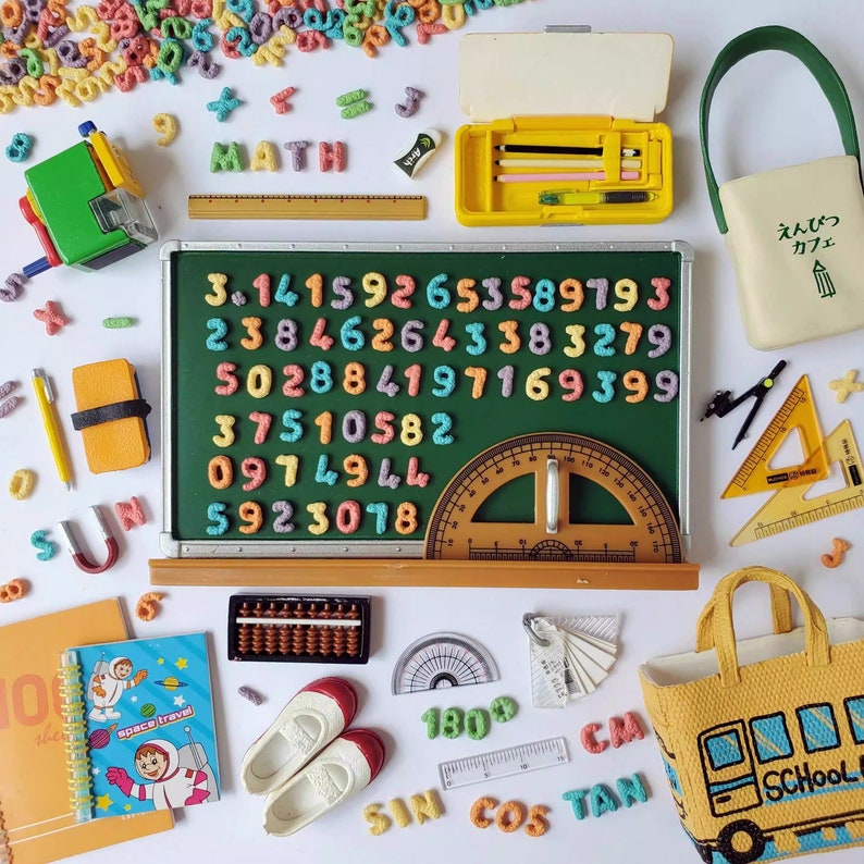 Casa de muñecas en miniatura a escala 1:6, accesorios de cocina, comida, simulación de cereales, anillos, letras, números, galletas, juguetes BJD Blythe