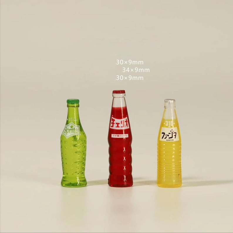 Bouteille de jus Fanta Sprite miniature à l'échelle 1:6, accessoires pour maison de poupées BJD et Blythe