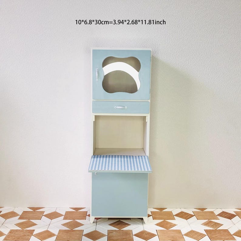 1:6 Scale Miniature Wooden Lockers & Cabinet Set - Dollhouse Furniture for BJD, Blythe & GSC Collectors