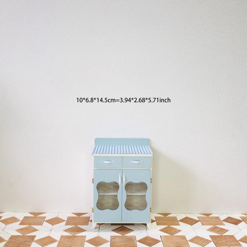 1:6 Scale Miniature Wooden Lockers & Cabinet Set - Dollhouse Furniture for BJD, Blythe & GSC Collectors