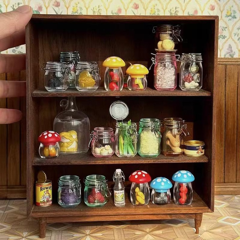 Tanque de almacenamiento sellado transparente de chocolate, simulación en miniatura a escala 1:6, modelo BJD, Blythe, GSC, accesorios de cocina, muebles para casa de muñecas