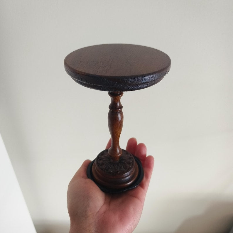Table basse ronde miniature rétro française à l'échelle 1:6, meubles de maison de poupée BJD Blythe GSC, accessoires de bureau