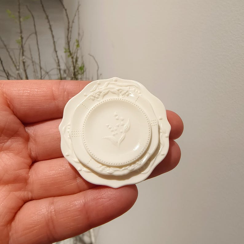 Ensemble de vaisselle miniature à l'échelle 1:6 avec assiettes et égouttoir, accessoires pour maison de poupée miniature pour poupées BJD Blythe GSC