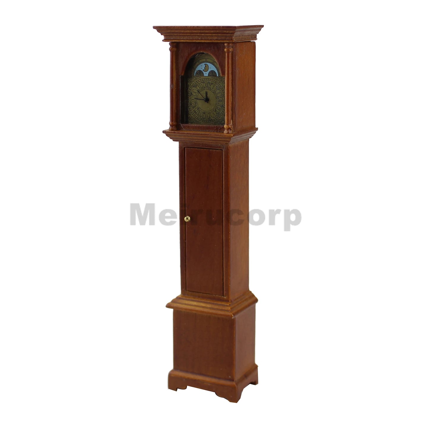 Reloj de piso de madera a escala 1:12, muebles de casa de muñecas en miniatura, decoración para sala de estar