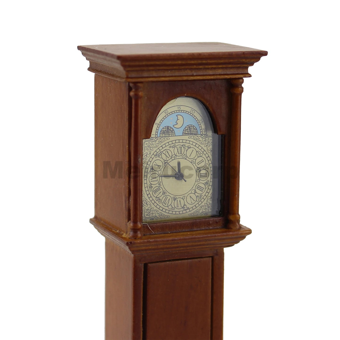 Reloj de piso de madera a escala 1:12, muebles de casa de muñecas en miniatura, decoración para sala de estar