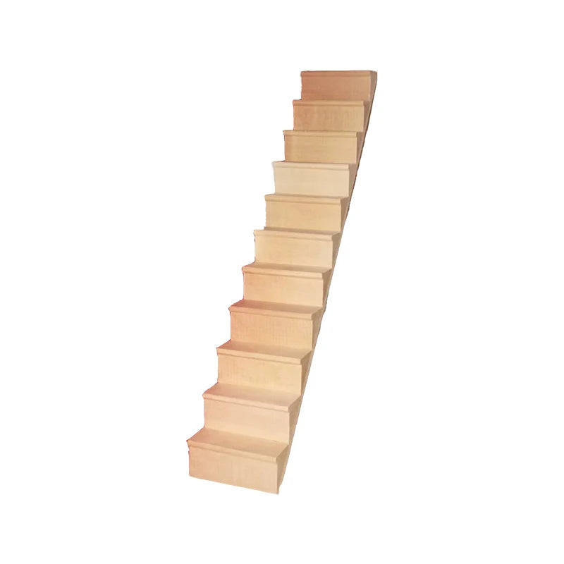 1:12 Scale Miniature Dollhouse Wooden Staircase Pre Assembled Doll House Accessory Furniture Model Toy