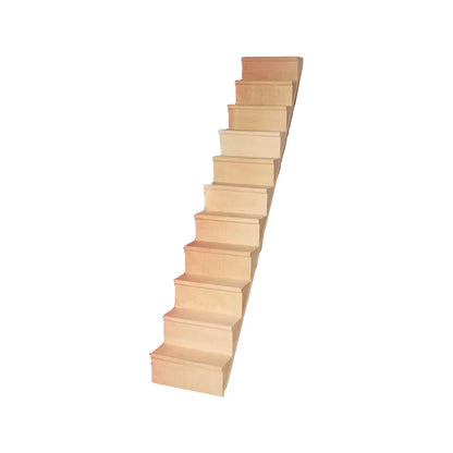 1:12 Scale Miniature Dollhouse Wooden Staircase Pre Assembled Doll House Accessory Furniture Model Toy