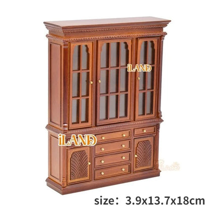 Armario de casa de muñecas en miniatura a escala 1:12, armario, piano tallado, silla suave, muebles en miniatura