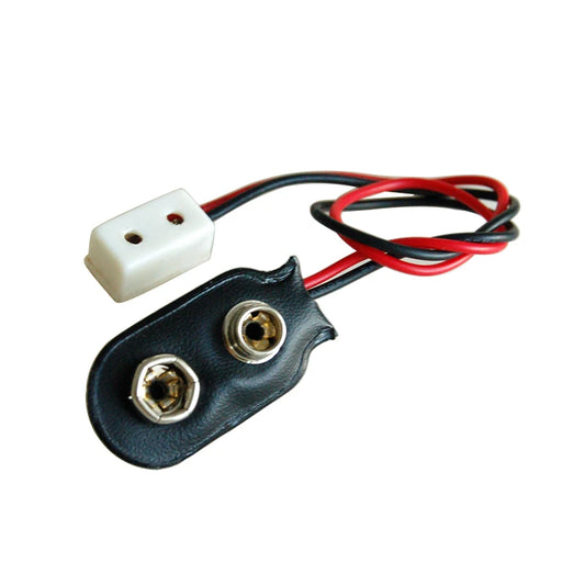 1:12 Scale Miniature Dollhouse Accessories 9V Battery Black Red Cable Connection Connector Buckle