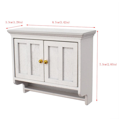 1:12 Scale Miniature Dollhouse Hanging Cabinet Closet Shelf Furniture Accessories For Play Room