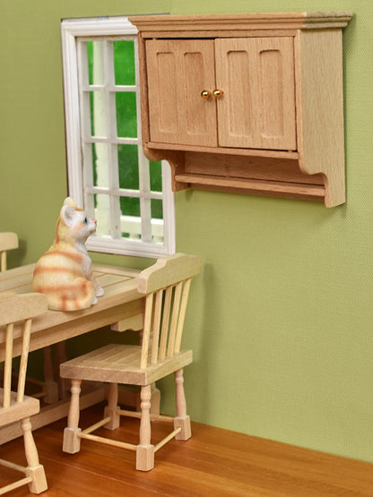 1:12 Scale Miniature Dollhouse Hanging Cabinet Closet Shelf Furniture Accessories For Play Room