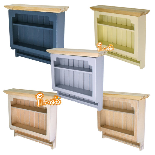 1:12 Scale Miniature Hanging Cabinet Closet Shelf For Dollhouse Kitchen Dining Room Accessories