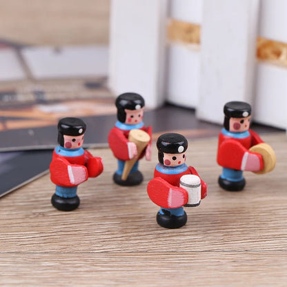 1:12 Scale Miniature Dollhouse Accessories Band 4 Bandsman For Dollhouse Decoration