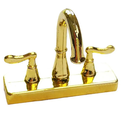 1:12 Scale Miniature Water Tap Faucet Simulation Model For Dollhouse Furniture Decor Accessories