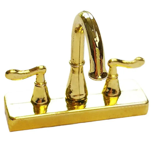 1:12 Scale Miniature Water Tap Faucet Simulation Model For Dollhouse Furniture Decor Accessories
