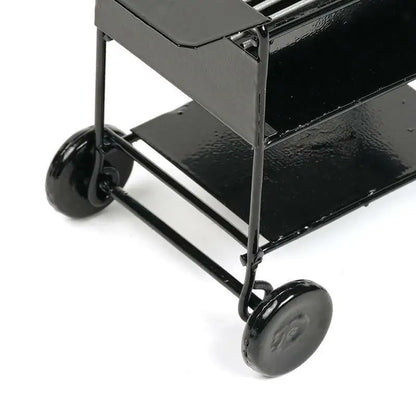 1:12 Scale Miniature BBQ Grill Oven Picnic Kitchenware Barbeque Cook Roasting Metal For Dollhouse Accessories