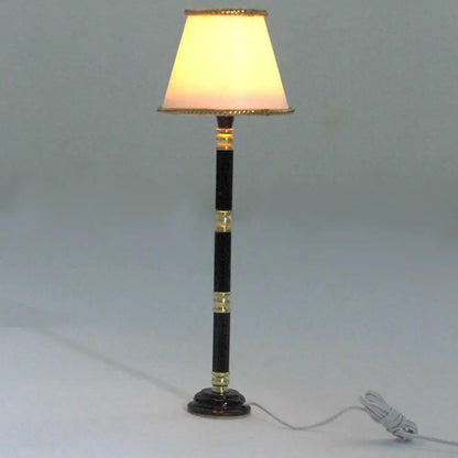 1:12 Scale Miniature Dollhouse Floor Lamp With Electric Wire Plug 12V Lighting Equipment