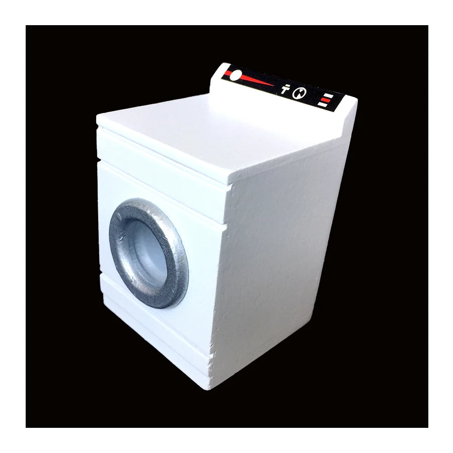 1:12 Scale Miniature Dollhouse Furniture White Washing Machine Wood Model