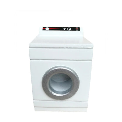 1:12 Scale Miniature Dollhouse Furniture White Washing Machine Wood Model