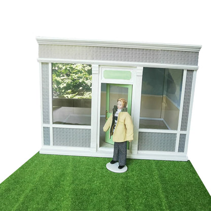 1:12 Scale Miniature Doll Young Man With Stand For Dollhouse Accessories Small Toys For Girls Boys