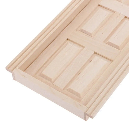 1:12 Scale Miniature Wooden Interior Door For Dollhouse Furniture Accessories