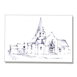 Peinture murale miniature sans cadre pour maison de poupée, échelle 1:12, OM009 010