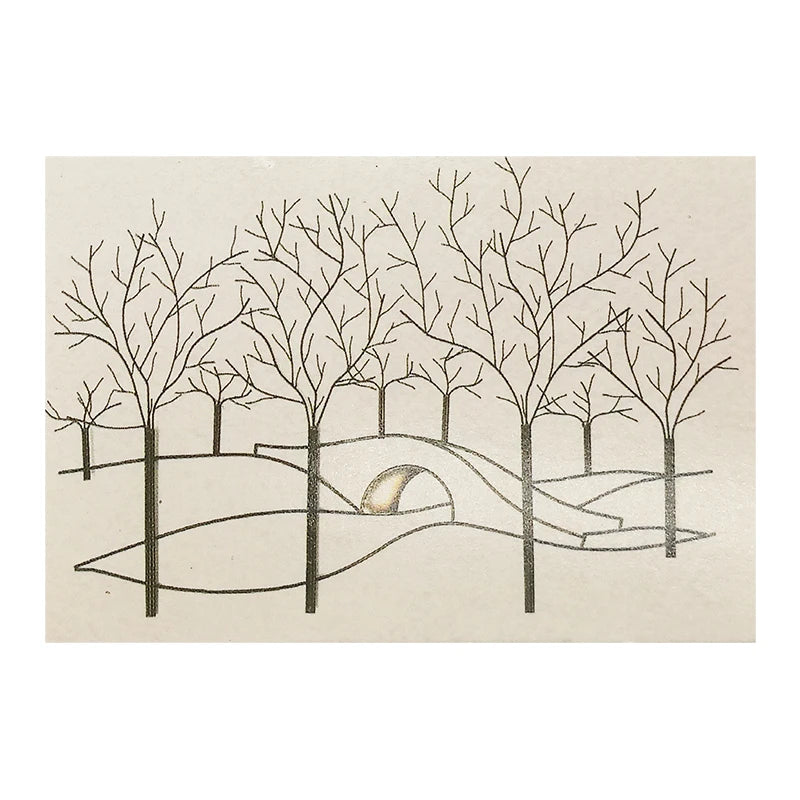 Peinture murale miniature sans cadre pour maison de poupée, échelle 1:12, OM009 010