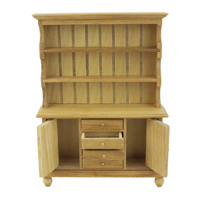 Meuble de cuisine miniature en bois pour maison de poupée à l'échelle 1:12 - Meuble artisanal