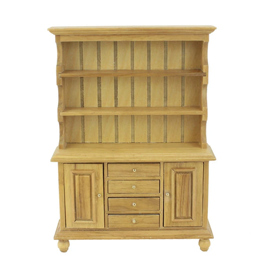 Meuble de cuisine miniature en bois massif, échelle 1:12, fabriqué à la main, pour maison de poupée