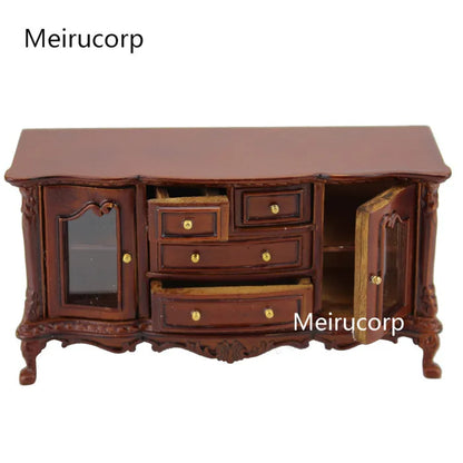 Meubles miniatures pour maison de poupée à l'échelle 1:12, table d'exposition délicate faite à la main