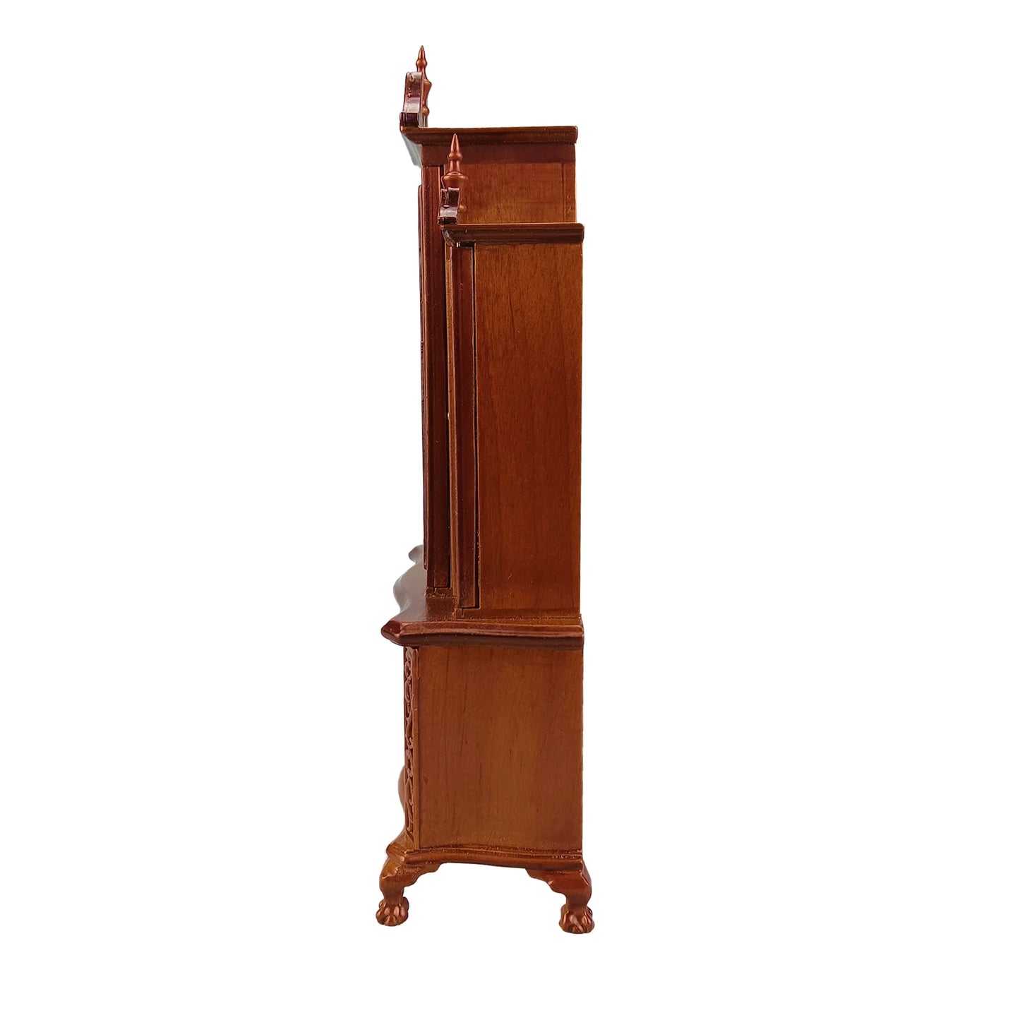 Muebles de armario de madera tallados a mano para casa de muñecas en miniatura a escala 1:12