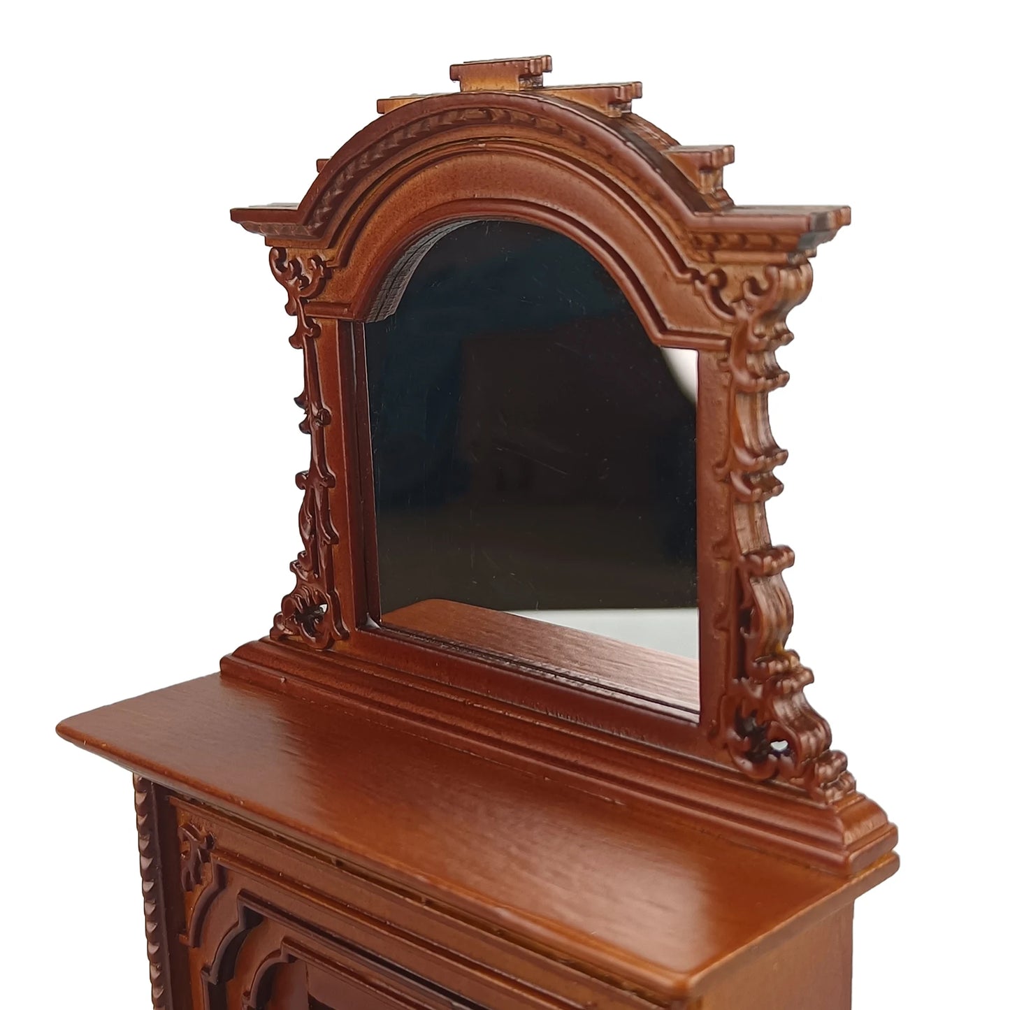1:12 Scale Miniature Dollhouse Furniture Handmade Exquisite Fireplace And Mirror