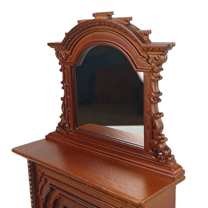 1:12 Scale Miniature Dollhouse Furniture Handmade Exquisite Fireplace And Mirror