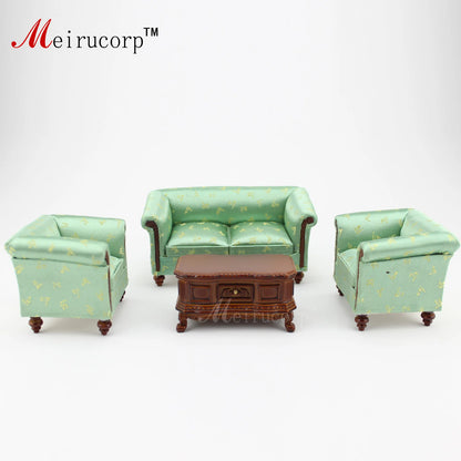 Sillón para casa de muñecas en miniatura hecho a mano a escala 1:12