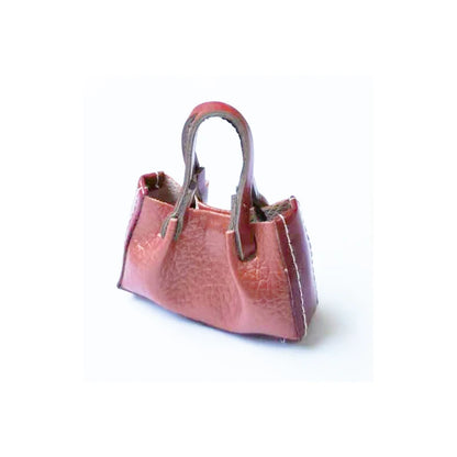 1:6 Scale Miniature Leather Handbag Purse Lady Shoulder Bag Fashion Doll Accessories For Dollhouse
