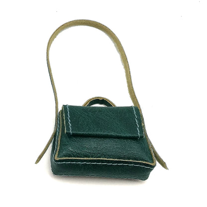 1:6 Scale Miniature Leather Handbag Purse Lady Shoulder Bag Fashion Doll Accessory
