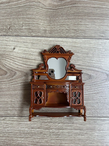Commode sculptée détaillée de meubles de maison de poupée Blythe Ob11 1:12 