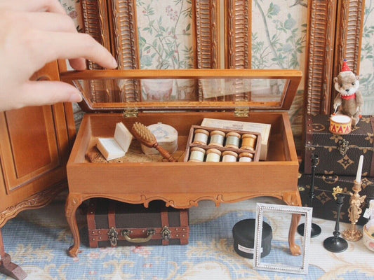 1:6 Miniature Tea Table BJD Pier Table Dollhouse Storage Display Blythe Nursery