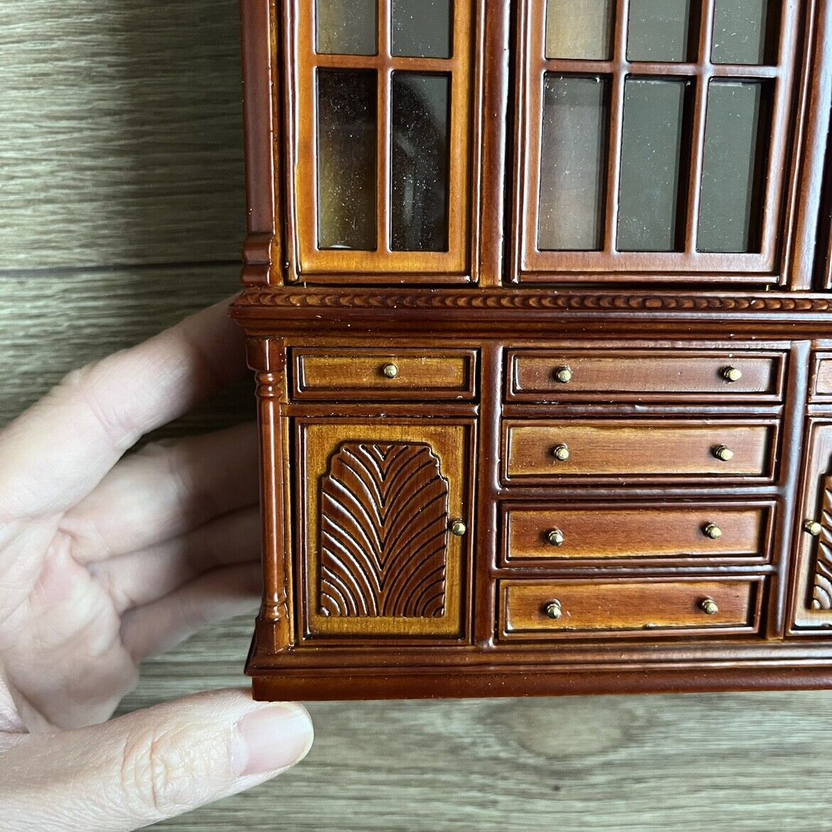 Dollhouse Miniatures Furniture BJD Vintage All-in-One Cabinet Ob11 Blythe 1:12