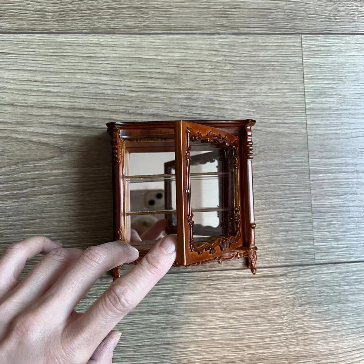 Vitrina de exhibición para casa de muñecas, muebles en miniatura BJD, escala 1:12 