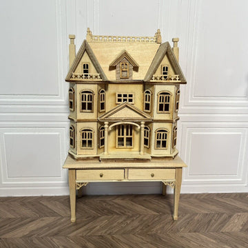 Mini maison de poupée à l'intérieur d'une maison de poupée avec table 1:12 Ob11 Miniature Dollhouse Blythe