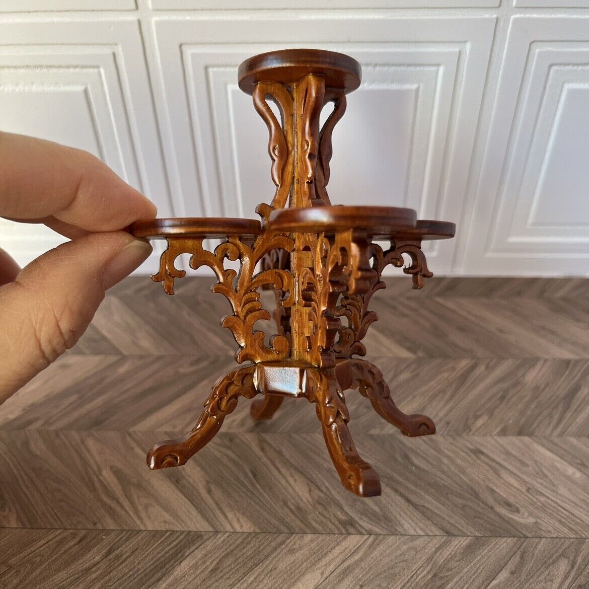 Meubles miniatures pour maison de poupée, mini meubles Ob11, support de fleurs en forme de cygne BJD 1:12