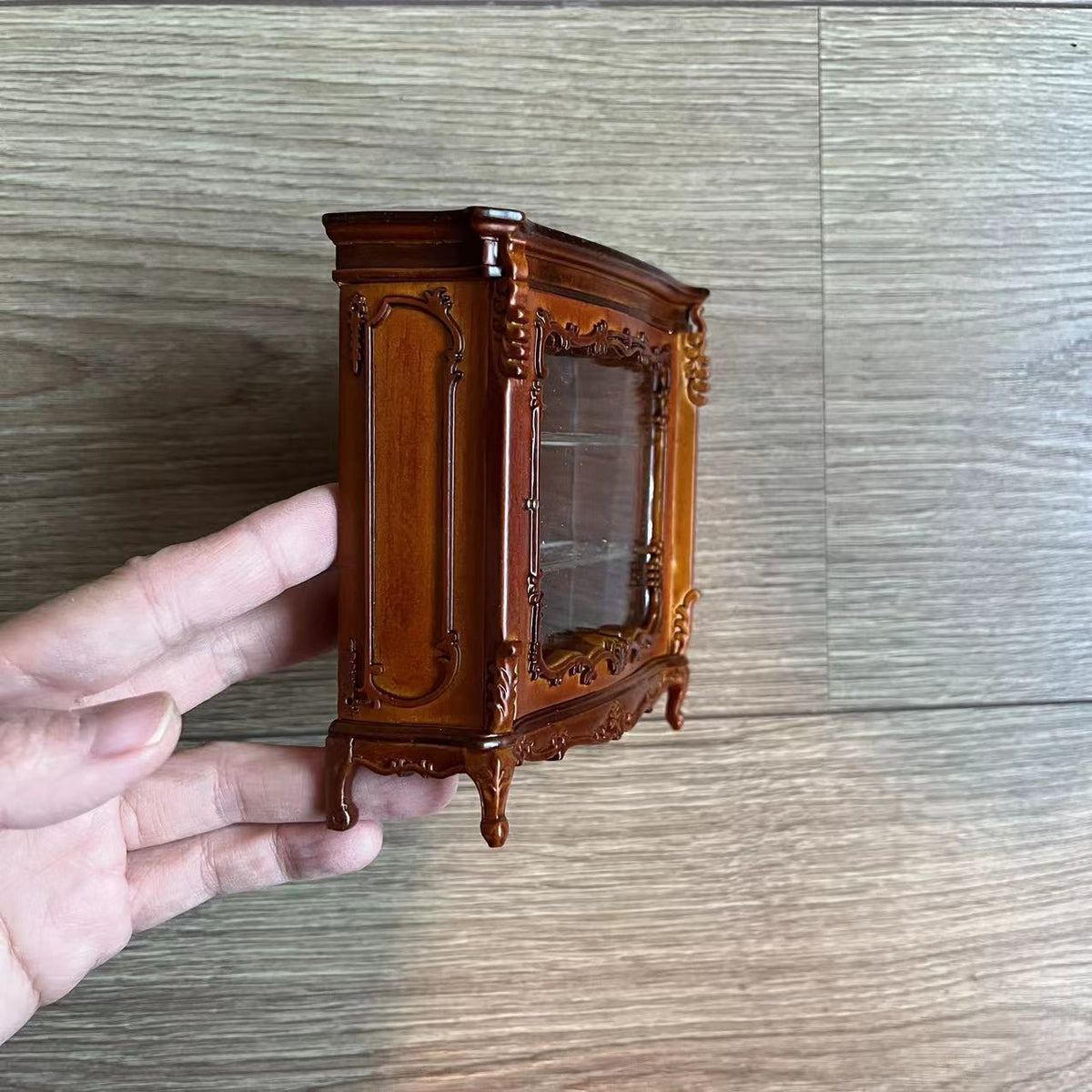 Vitrina de exhibición para casa de muñecas, muebles en miniatura BJD, escala 1:12 