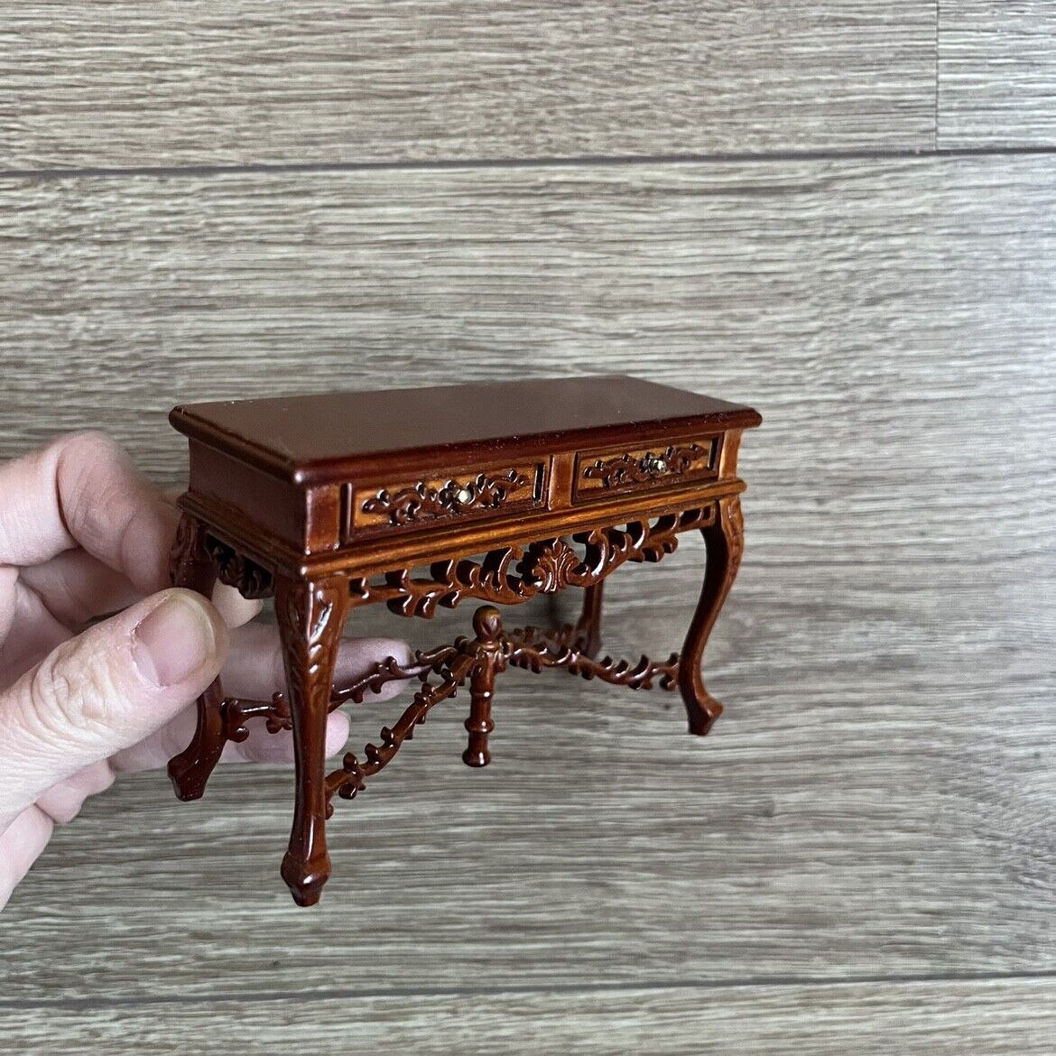 Dollhouse Miniature Furniture Display Table with Drawer Ob11 blythe 1:12