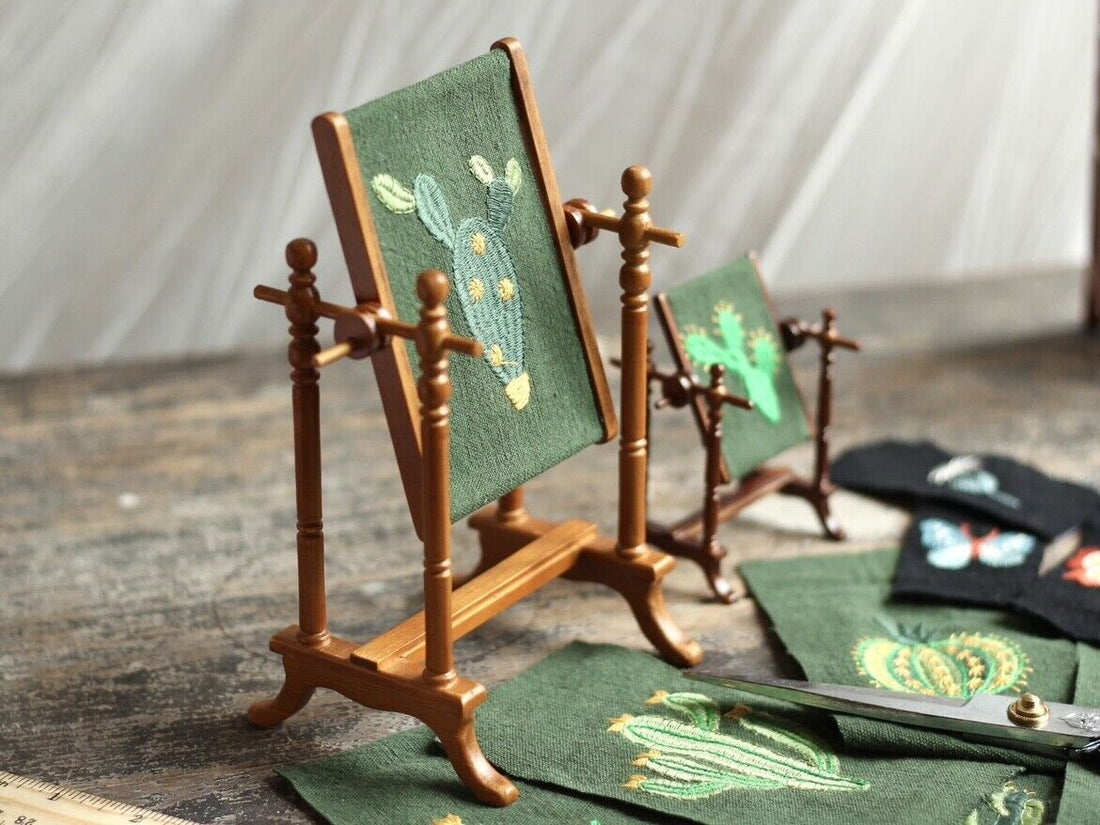 1:6 Miniature Embroidery Frame Stand Blythe Dollhouse Furniture