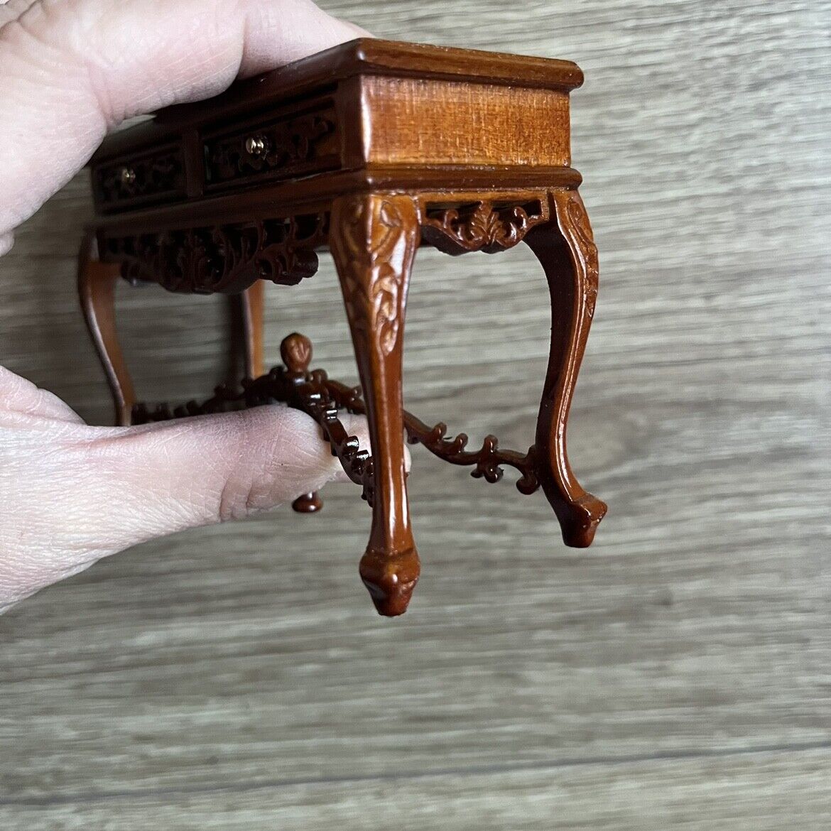 Dollhouse Miniature Furniture Display Table with Drawer Ob11 blythe 1:12